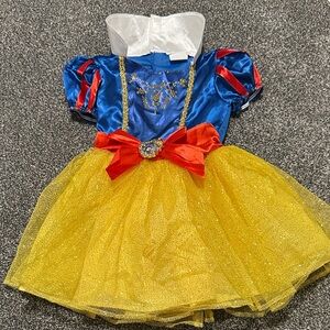 Disney Blue and Yellow Princess Dress with Red Bow